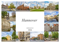 Cover-Bild zum Titel 'Hannover Stadtansichten (Tischkalender 2026 DIN A5 quer), CALVENDO Monatskalender' von 'Dirk Meutzner'