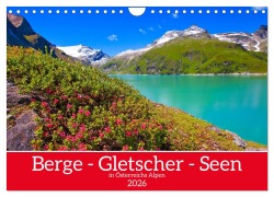 Cover-Bild zum Titel 'Berge - Gletscher - Seen (Wandkalender 2026 DIN A4 quer), CALVENDO Monatskalender' von 'Christa Kramer'