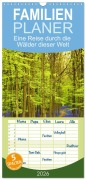 Familienplaner 2026 - Eine Reise durch die Wälder dieser Welt mit 5 Spalten (Wandkalender, 21 x 45 cm) CALVENDO - Happy Monkey