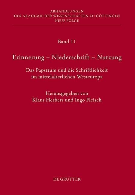 Erinnerung - Niederschrift - Nutzung - 