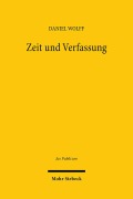 Cover-Bild zum Titel 'Zeit und Verfassung' von 'Daniel Wolff'