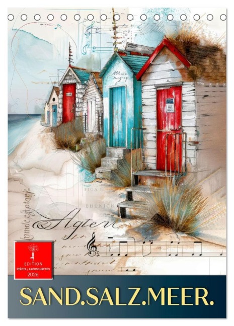 Sand.Salz.Meer. (Tischkalender 2026 DIN A5 hoch), CALVENDO Monatskalender - Peter Roder