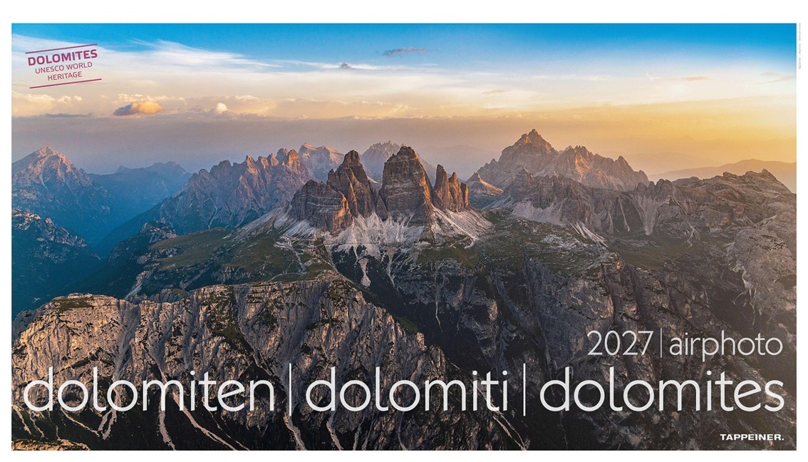 Luftbildkalender Dolomiten 2027 - 