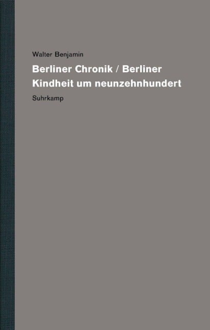 Werke und Nachlaß. Kritische Gesamtausgabe - Walter Benjamin