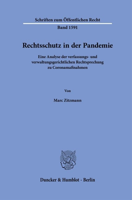 Rechtsschutz in der Pandemie - Marc Zitzmann