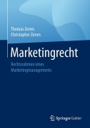Cover-Bild zum Titel 'Marketingrecht' von 'Christopher Zerres, Thomas Zerres'
