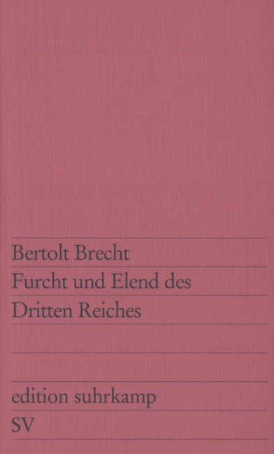 Furcht und Elend des Dritten Reiches - Bertolt Brecht