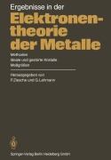 Cover-Bild zum Titel 'Ergebnisse in der Elektronentheorie der Metalle' von ''