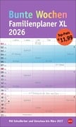 Bunte Wochen Familienplaner XL 2026 - 
