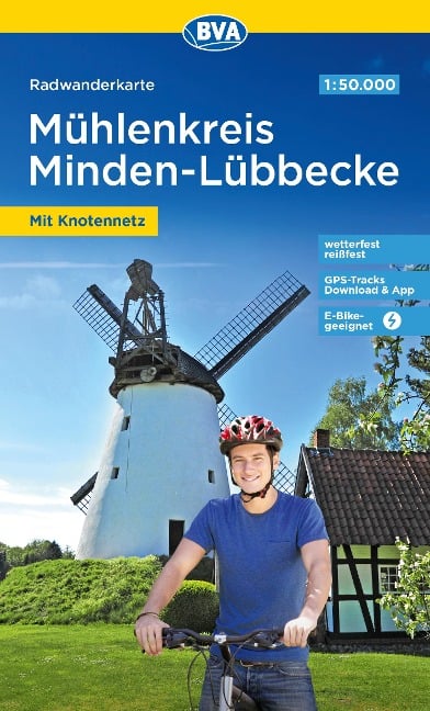 Radwanderkarte BVA Radwandern im Mühlenkreis Minden-Lübbecke 1:50.000, reiß- und wetterfest, GPS-Tracks Download
