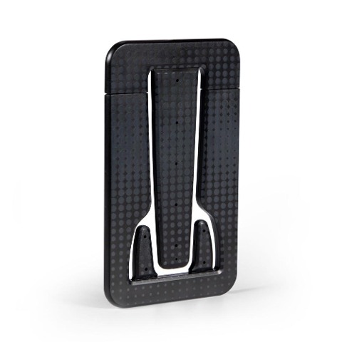 Flexistand Pro (Black Dots) | flexibler Tablethalter | für alle Handys und Tablets | superflach | stufenlos verstellbar | hochkant und quer | passt in jede Tasche | ideal für unterwegs - 