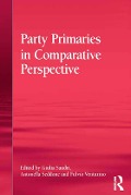 Cover-Bild zum Titel 'Party Primaries in Comparative Perspective' von 'Giulia Sandri, Antonella Seddone'