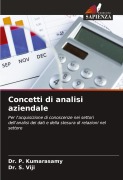 Cover-Bild zum Titel 'Concetti di analisi aziendale' von 'P. Kumarasamy, S. Viji'