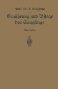 Cover-Bild zum Titel 'Ernährung und Pflege des Säuglings' von 'Leo Langstein'