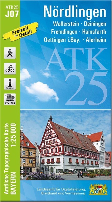 ATK25-J07 Nördlingen (Amtliche Topographische Karte 1:25000) - 