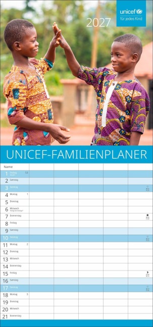 Unicef Familienplaner 2027 - 