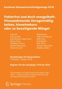 Cover-Bild zum Titel 'Aachener Bausachverständigentage 2018' von ''