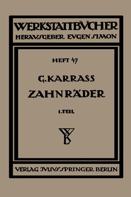 Zahnräder - Georg Karrass