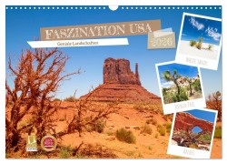 Cover-Bild zum Titel 'FASZINATION USA Geniale Landschaften (Wandkalender 2026 DIN A3 quer), CALVENDO Monatskalender' von 'Melanie Viola'