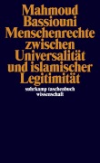 Cover-Bild zum Titel 'Menschenrechte zwischen Universalität und islamischer Legitimität' von 'Mahmoud Bassiouni'