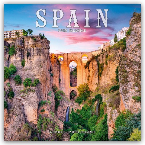 Spain - Spanien 2025 - 16-Monatskalender - 