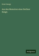 Cover-Bild zum Titel 'Aus den Memoiren einer Berliner Range.' von 'Ernst Georgy'