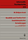 Cover-Bild zum Titel 'Qualität und Testbarkeit hochintegrierter Schaltungen' von 'Mehrdad Bidjan-Irani'
