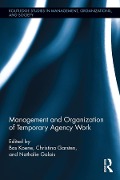 Cover-Bild zum Titel 'Management and Organization of Temporary Agency Work' von ''