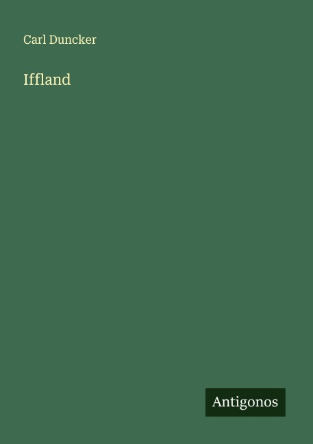 Iffland - Carl Duncker