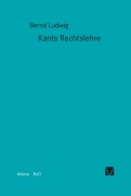 Cover-Bild zum Titel 'Kants Rechtslehre' von 'Bernd Ludwig'