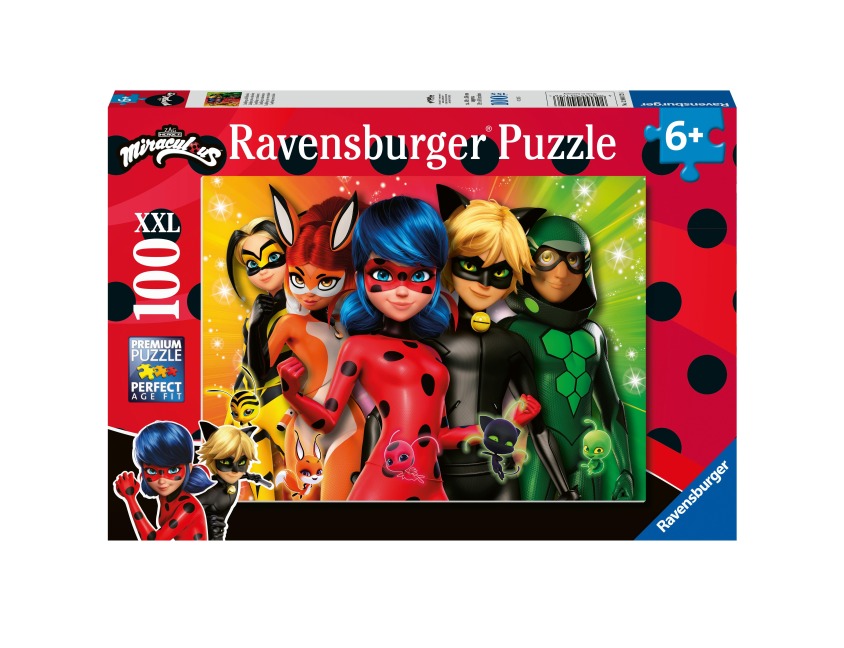 Kinderpuzzle 100 XXL Teile - Ladybug auf Mission - 