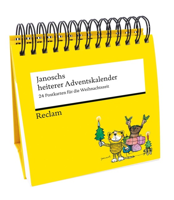 Janoschs heiterer Adventskalender. 24 Postkarten für die Weihnachtszeit (Advents-Postkartenaufsteller) - Janosch