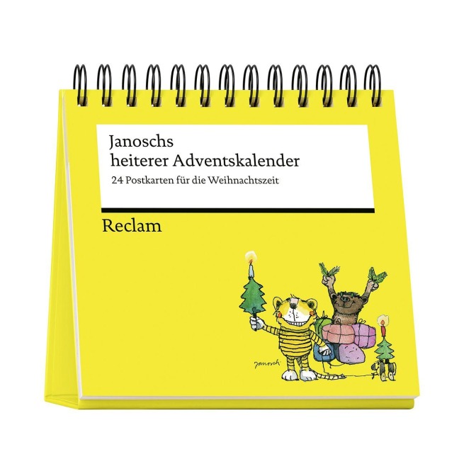 Janoschs heiterer Adventskalender. 24 Postkarten für die Weihnachtszeit (Advents-Postkartenaufsteller) - Janosch