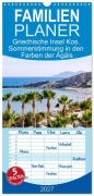 Cover-Bild zum Titel 'Familienplaner 2027 - Griechische Insel Kos. Sommerstimmung in den Farben der Ägäis mit 5 Spalten (Wandkalender, 21 x 45 cm) CALVENDO' von 'Hanna Wagner'