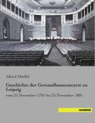 Cover-Bild zum Titel 'Geschichte der Gewandhausconcerte zu Leipzig' von 'Alfred Dörffel'