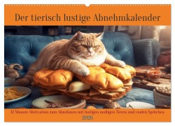 Cover-Bild zum Titel 'Der tierisch lustige Abnehmkalender (Wandkalender 2026 DIN A2 quer), CALVENDO Monatskalender' von 'Peter Rübsamen'