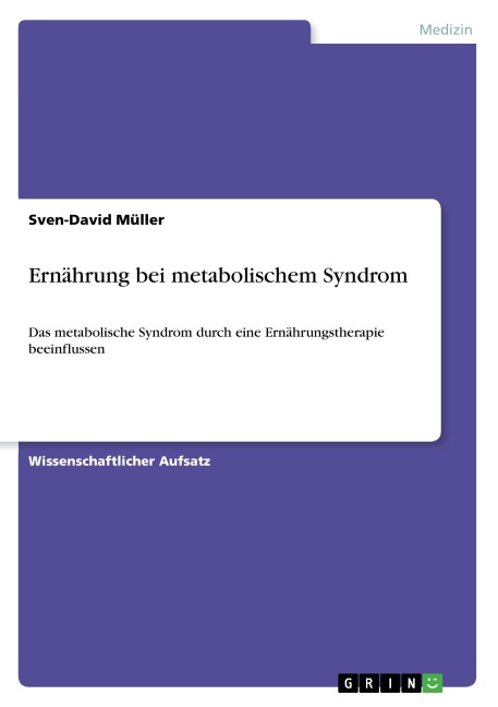 Ernährung bei metabolischem Syndrom - Sven-David Müller