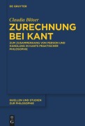 Cover-Bild zum Titel 'Zurechnung bei Kant' von 'Claudia Blöser'