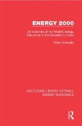 Cover-Bild zum Titel 'Energy 2000' von 'Heinz Knoepfel'