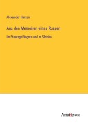 Cover-Bild zum Titel 'Aus den Memoiren eines Russen' von 'Alexander Herzen'