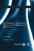Cover-Bild zum Titel 'Ibn al-Haytham's Geometrical Methods and the Philosophy of Mathematics' von ''