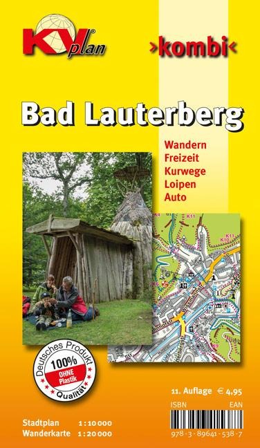Bad Lauterberg, KVplan, Wanderkarte/Freizeitkarte/Stadtplan, 1:20.000 / 1:10.000 - 