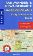 Dahme-Seen: Königs Wusterhausen, Teupitz 1 : 35 000 Rad-, Wander- und Gewässerkarte - 