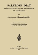 Cover-Bild zum Titel 'Salzlose Diät' von 'Fr. Blumenthal, Johanna Schneider'