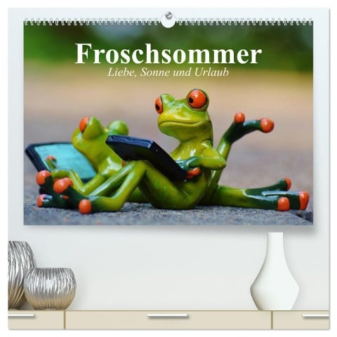 Froschsommer. Liebe, Sonne und Urlaub (hochwertiger Premium Wandkalender 2025 DIN A2 quer), Kunstdruck in Hochglanz - Elisabeth Stanzer