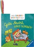 Mein Knuddel-Knautsch-Buch: Gute Nacht; weiches Stoffbuch, waschbares Badebuch, Babyspielzeug ab 6 Monate - Martina Badstuber