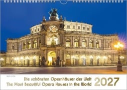 Cover-Bild zum Titel 'Opernhäuser, ein Musik-Kalender 2027, DIN A4' von 'Peter Bach Jr.'