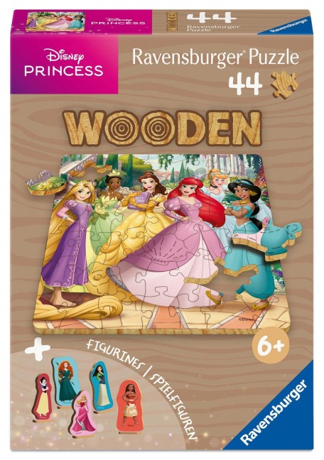 WOODEN Puzzle Kids 44 Teile - Zauberhafte Disney Prinzessinnen - 