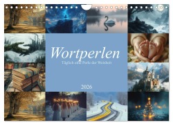 Cover-Bild zum Titel 'Wortperlen (Wandkalender 2026 DIN A4 quer), CALVENDO Monatskalender' von 'Anne Seltmann'