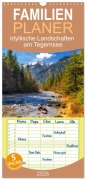 Familienplaner 2026 - Idyllische Landschaften am Tegernsee mit 5 Spalten (Wandkalender, 21 x 45 cm) CALVENDO - Tom-Pic-Art Tom-Pic-Art